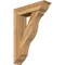 Ekena Millwork Funston Traditional Rough Sawn Bracket w/ Offset Brace, Western Red Cedar, 8"W x 30"D x 42"H BKT0806X30X42FST01RWR - alternate 1